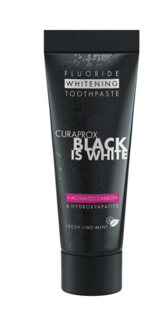 Curaprox Black Is White activated carbon whitening toothpaste