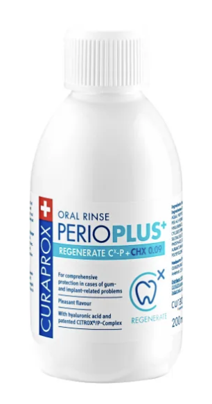 Curaprox Perio Plus Regenerate oral rinse with chlorhexidine 0.09