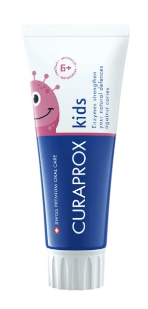 Curaprox Kids watermelon toothpaste for ages 6 and up