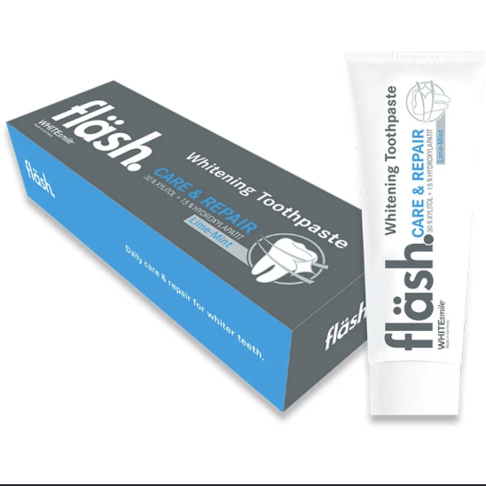 flash Care and Repair whitening toothpaste lime mint